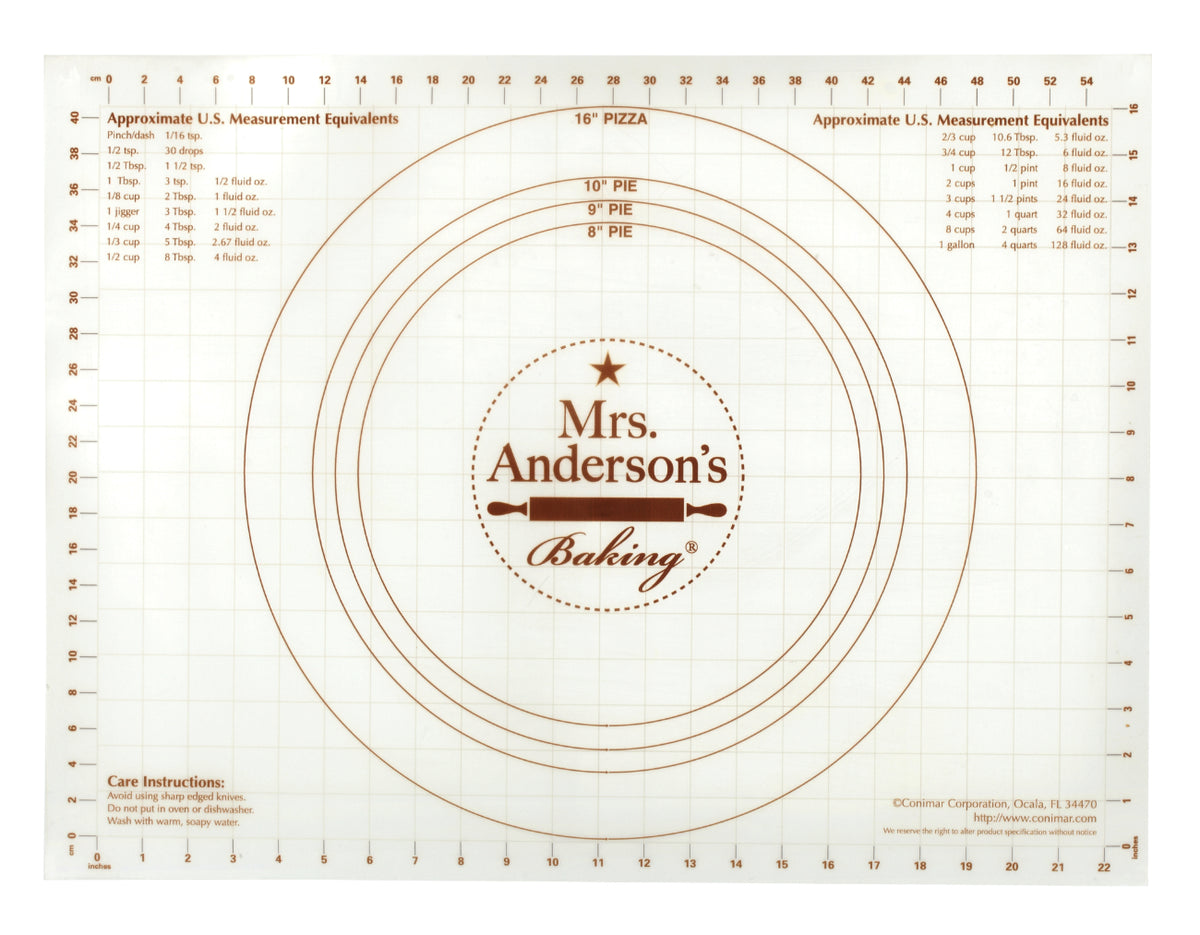 HIC 31600 Kitchen Helper Pastry Mat, 18" x 24"