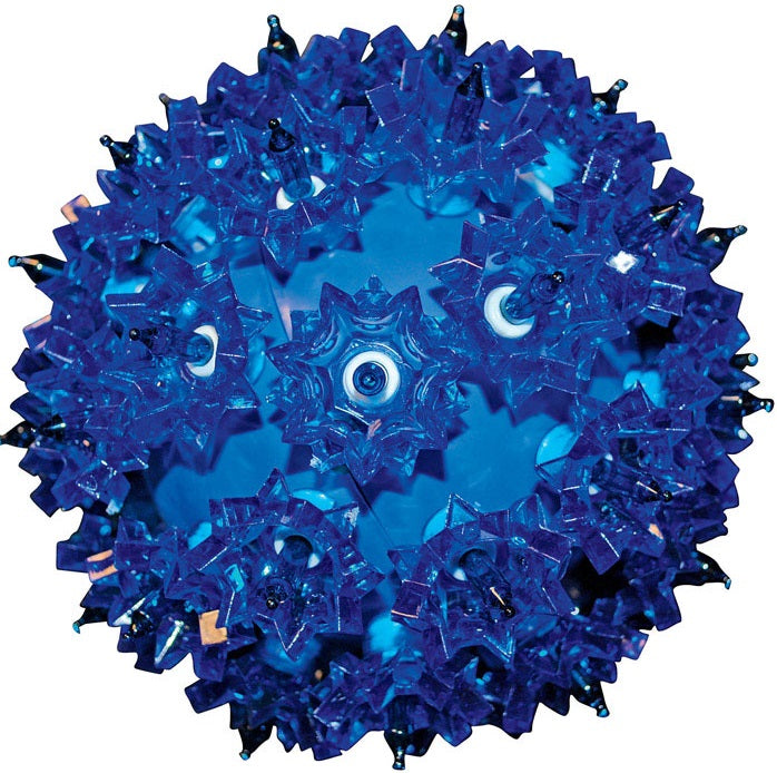 Holiday Bright Lights SLS-BO50-BL Battery Operated LED Spheres Blue Bulbs, 6"