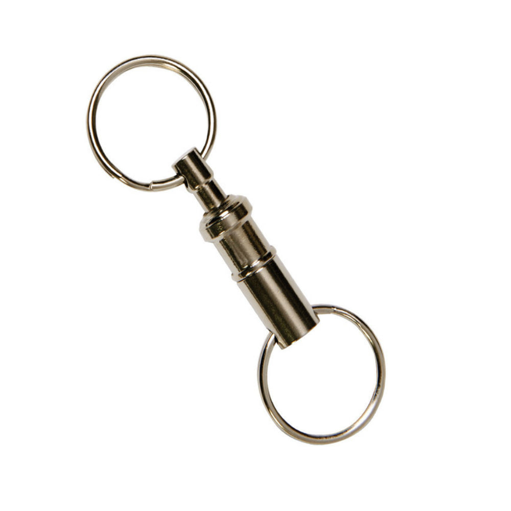 Hy-Ko KC116 Pull-Apart Key Ring, Silver