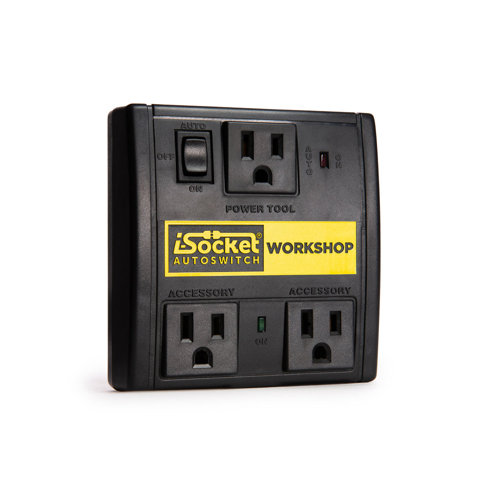 i-Socket IS-12W00-BP Autoswitch Workshop Dust Control Switch, Black