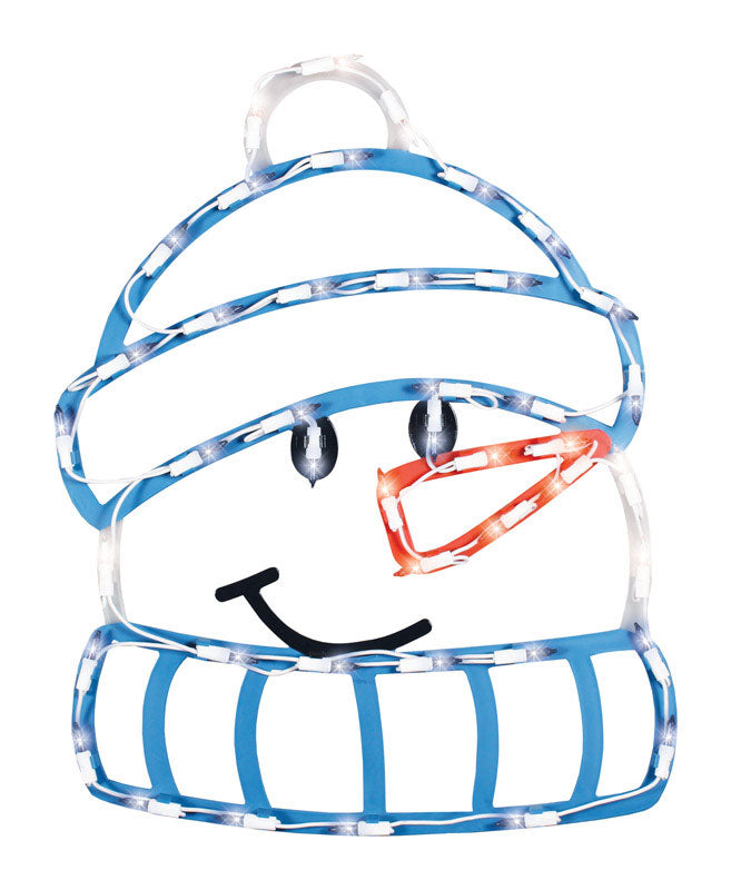 Impact Innovations 95212 Snowman Head Christmas Ornamental, Plastic
