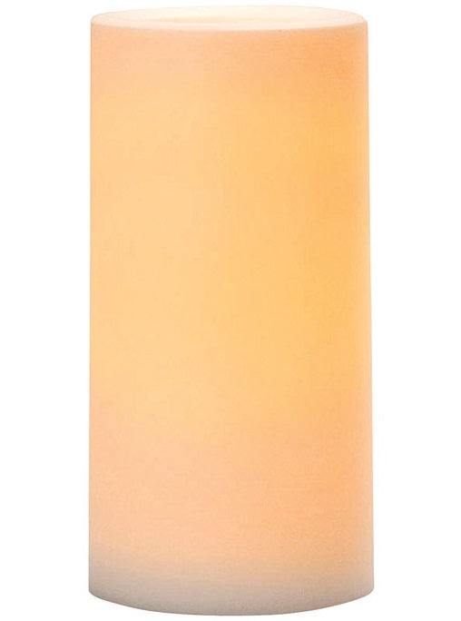Inglow CG20408WHCC Christmas Outdoor Flameless Candle, White, 4" Dia x 8" H