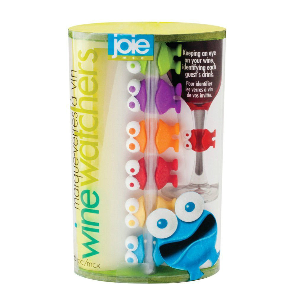 Joie MSC 49556 Wine Watch Wine Glass Charms, Set of 6, Assorted Colors