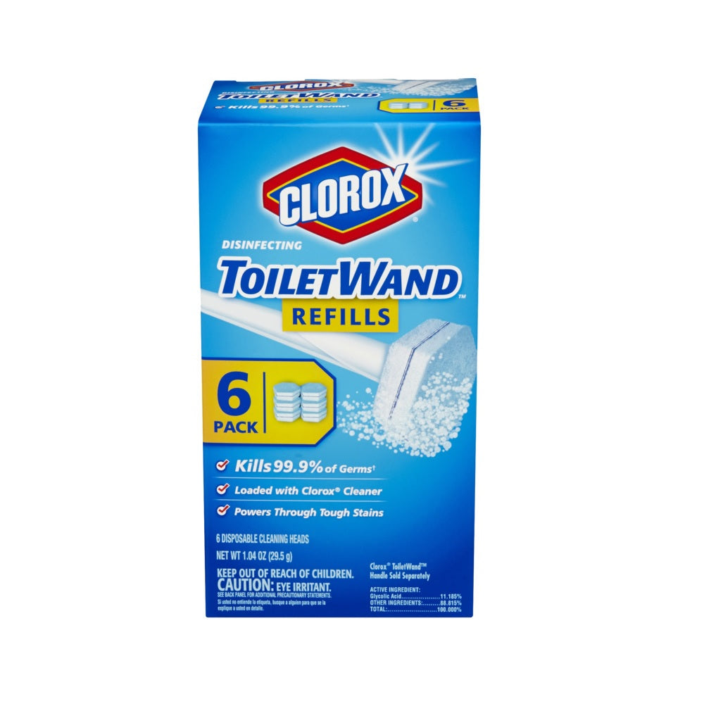 Clorox 31620 Toilet Wand Refill, Blue
