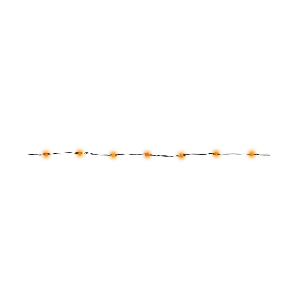 Celebrations MIC12ASTBORPLA LED Light String Halloween Decor, 16.6', Orange