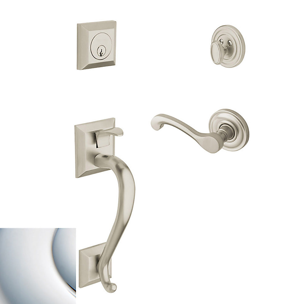 Baldwin 85320260RENT Madison Single Cylinder Handleset, Bright Chrome