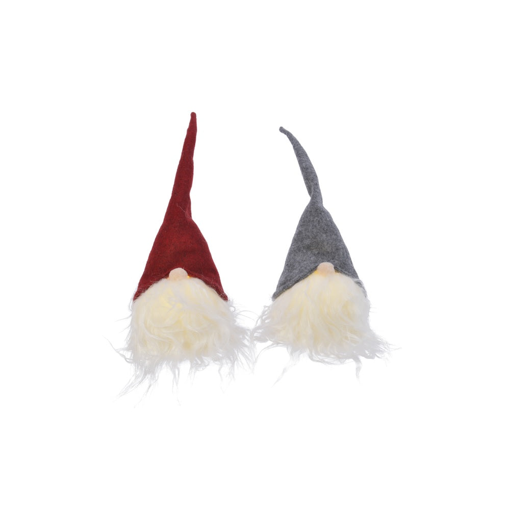 Decoris 481678 LED Gnomes Tabletop Decor, Assorted