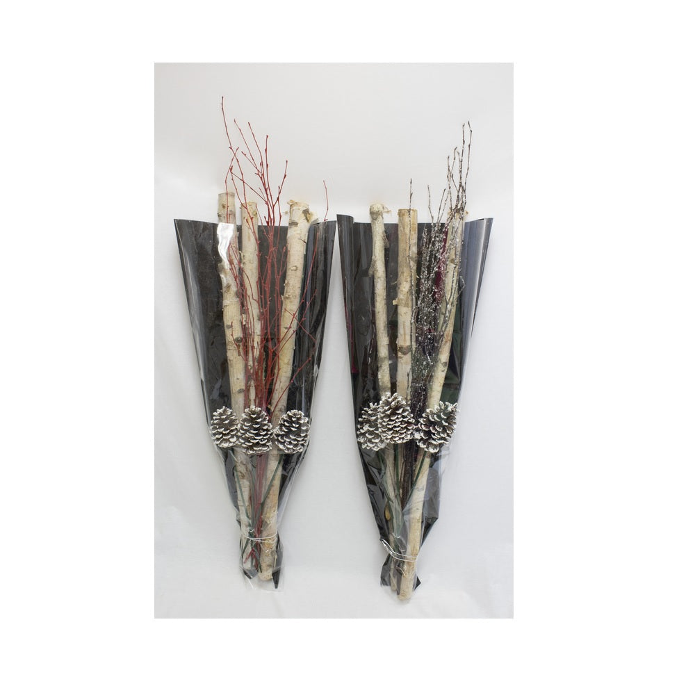 Winter Woods 22150 Porch Pot Twig Arrangement Entrance Tree