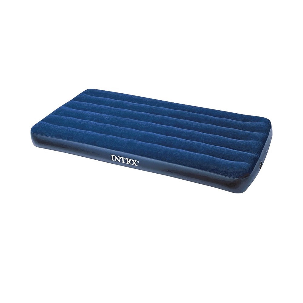 INTEX 64757E Downy Airbed Mattress, 75" x 39", Blue, Vinyl