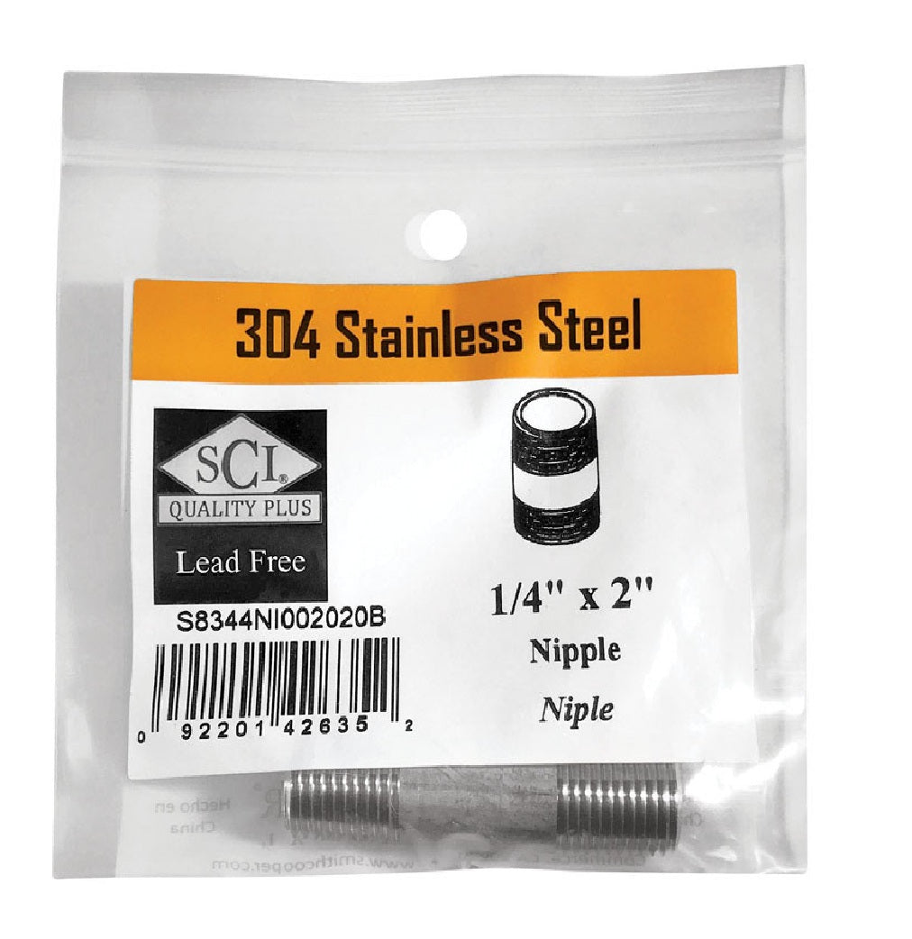 Smith-Cooper 4632100220 Stainless Steel MPT Nipple