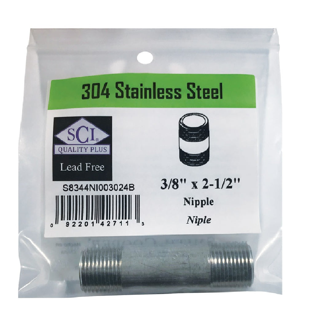 Smith-Cooper 4632100630 Stainless Steel MPT Nipple
