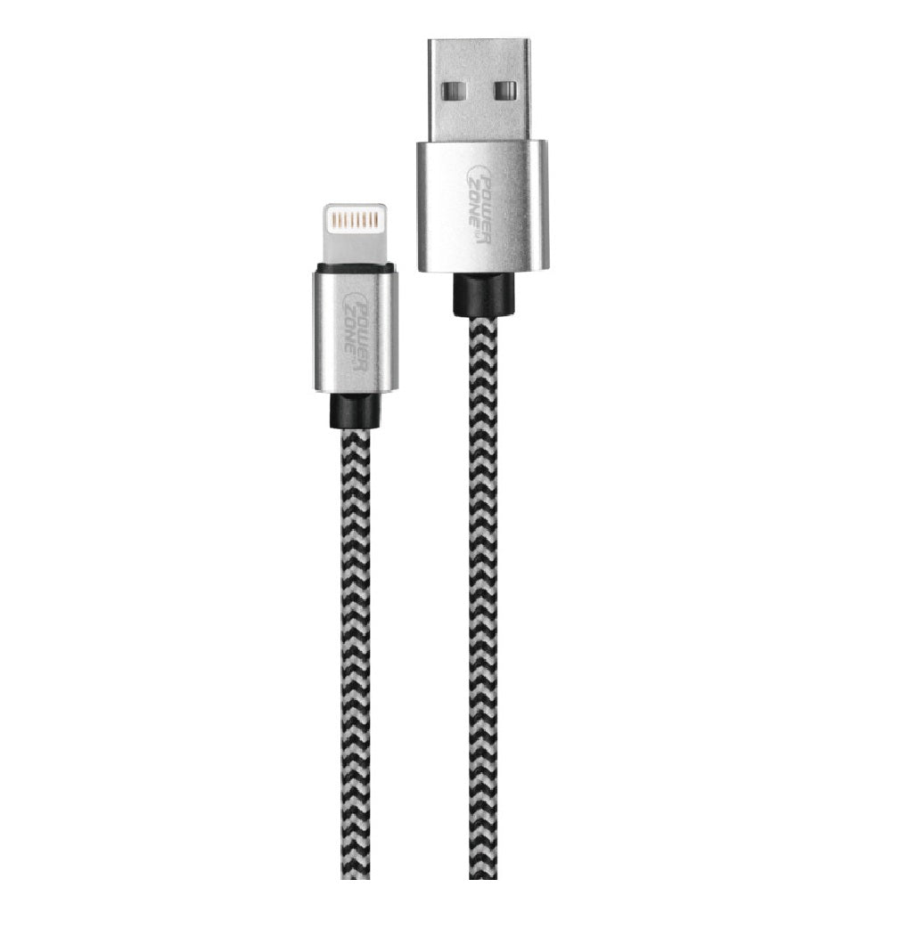 PowerZone KL-029X-2M-LIGHT Charging Cable, Aluminum