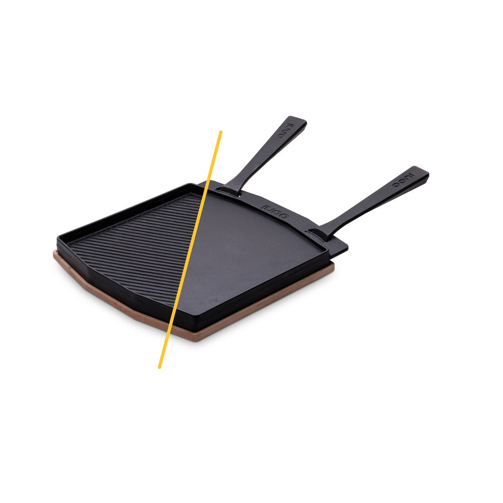 Ooni UU-P0A000 Cast Iron Grizzler Pan, Black