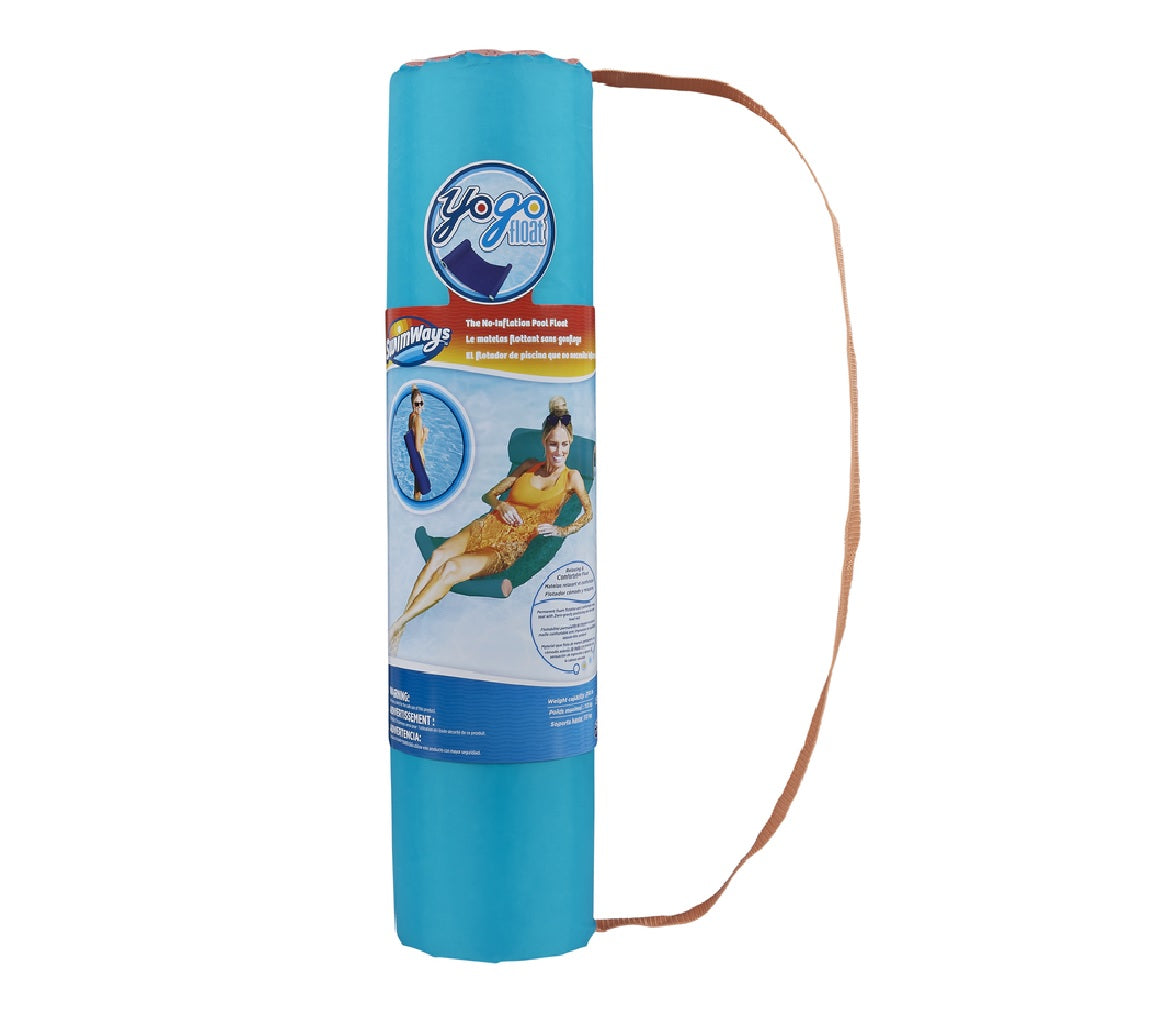 Swimways 6053916-MINT Yogo Float Floating Pool Mat, Cobalt Mint