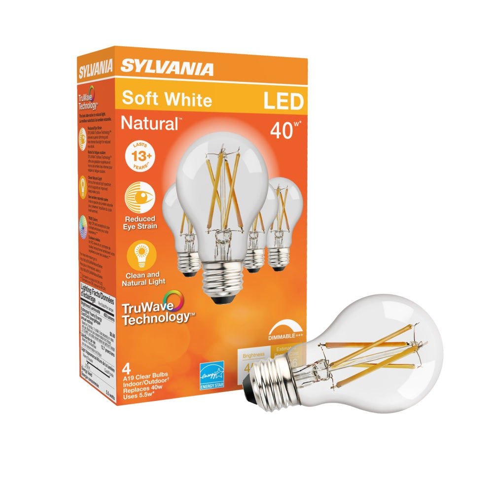 Sylvania 40686 A19 LED Light Bulb, 5.5 Watt