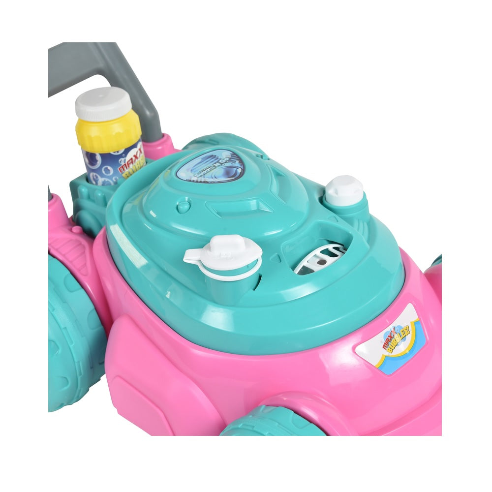 Maxx Bubbles 320067 Bubble N Go Mower, Plastic, Pink