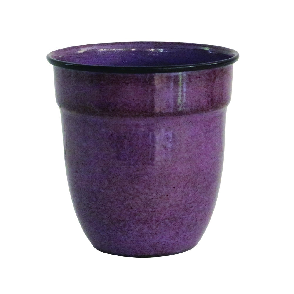 Robert Allen MPT01394 Mini Venti Planter, Metal, Plum
