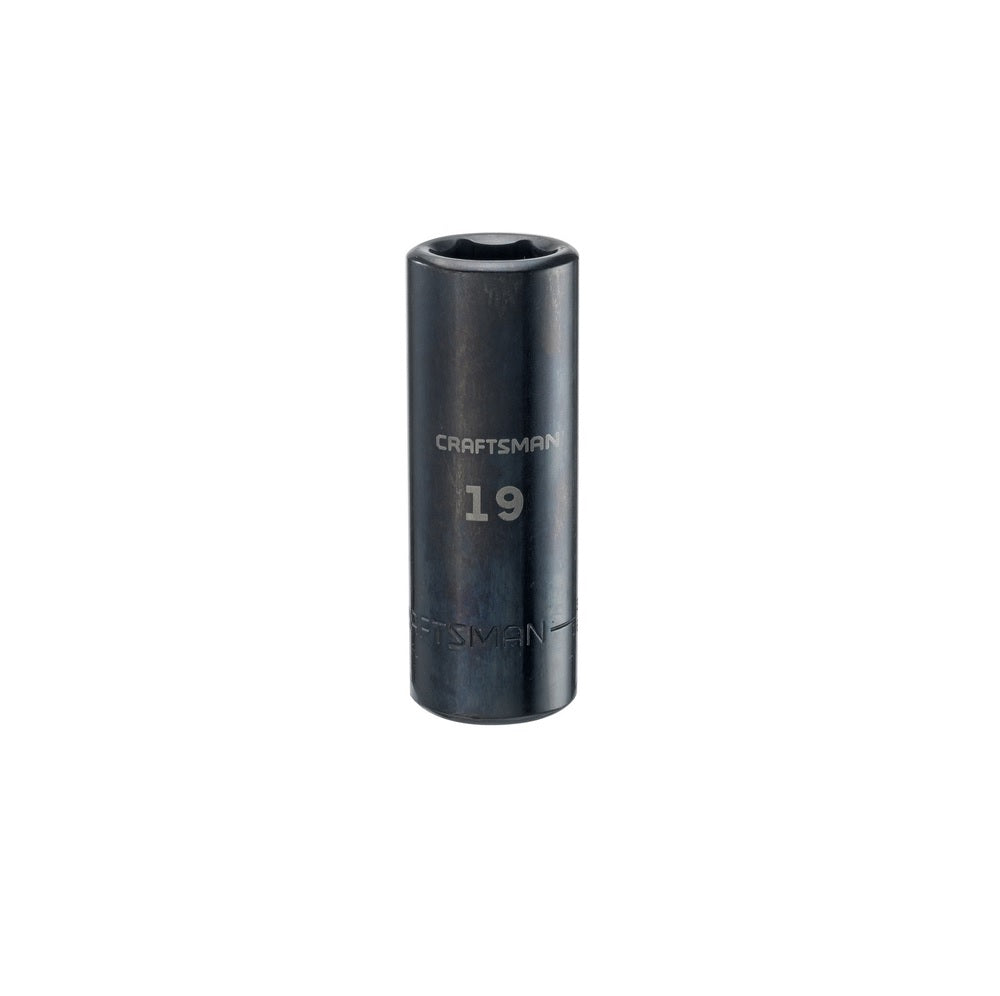Craftsman CMMT16080 Deep Impact Socket, 1/2 inch, 19 mm