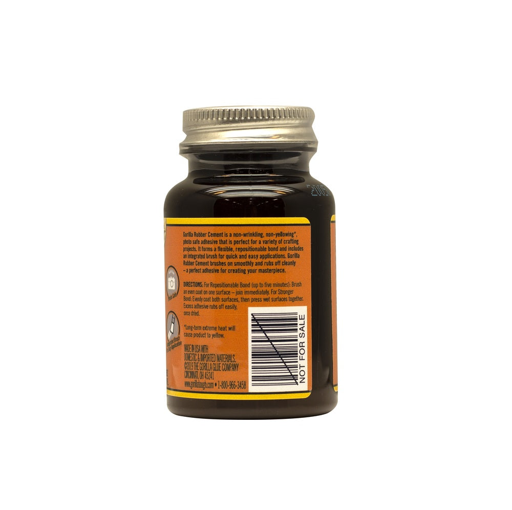 Gorilla 105779 High Strength Rubber Cement, 4 oz.