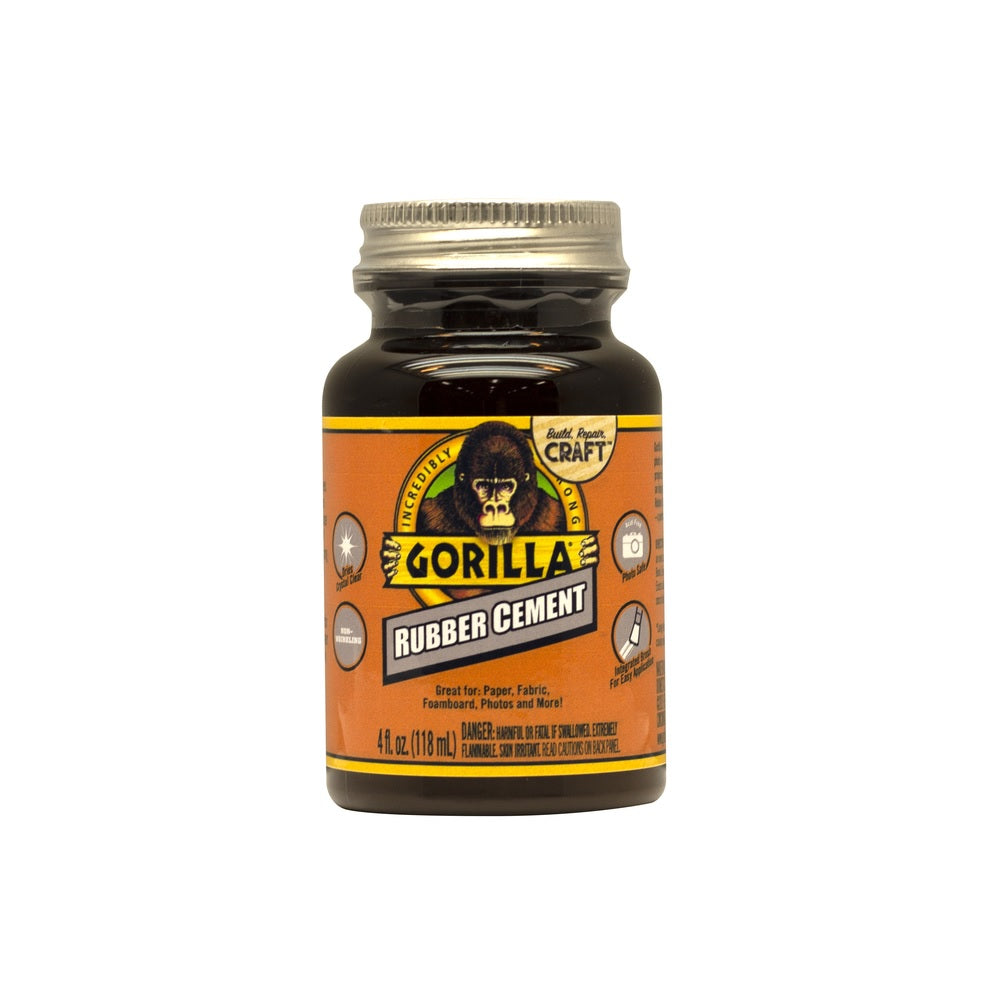 Gorilla 105779 High Strength Rubber Cement, 4 oz.