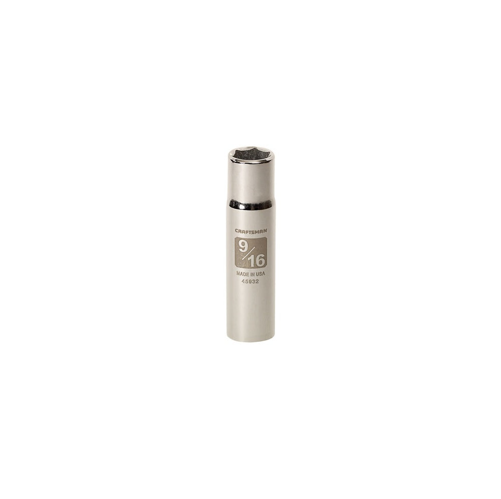 Craftsman CMMT45932 6 Point Deep Socket, 9/16 inch