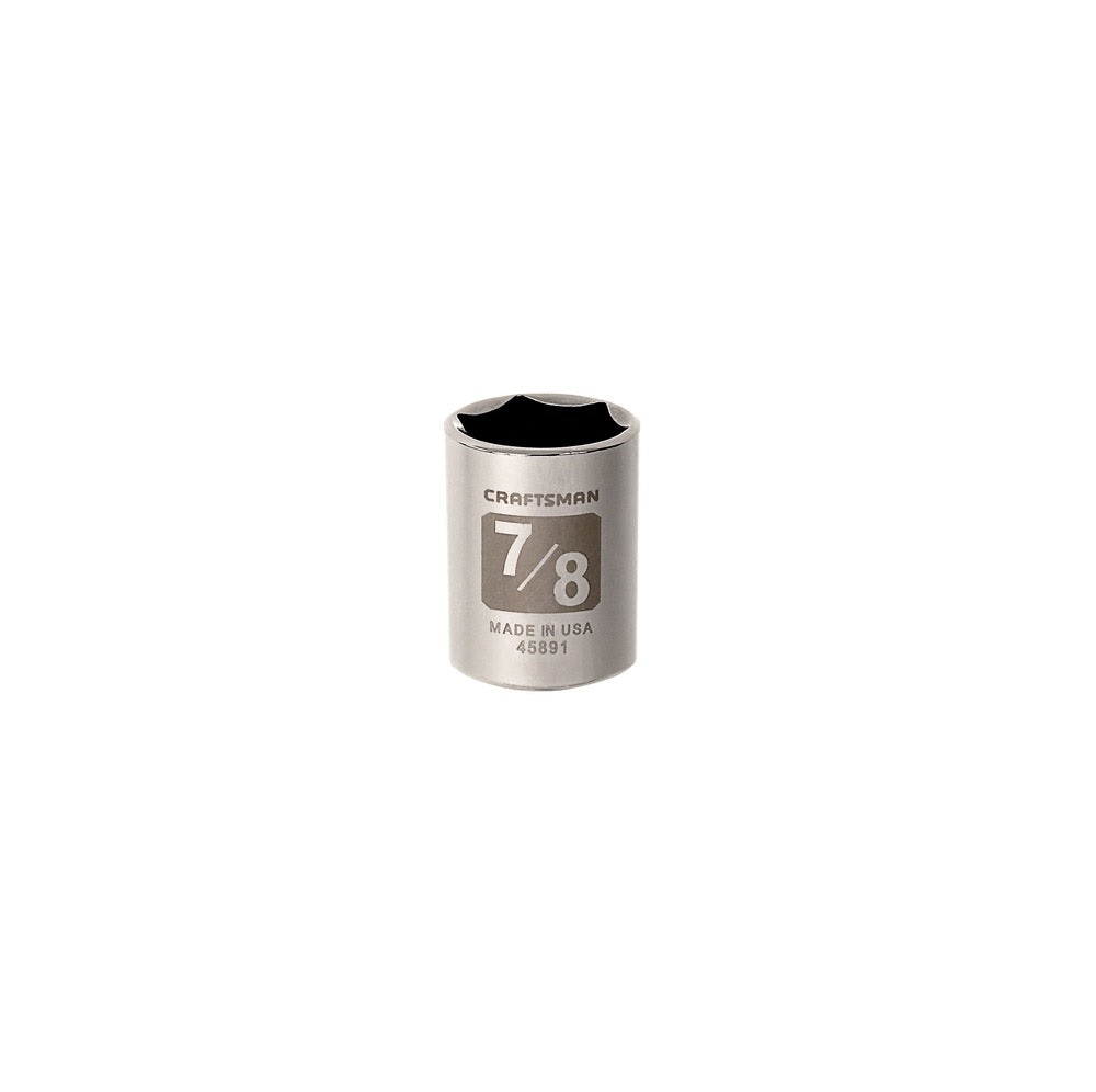 Craftsman CMMT45891 6 Point Standard Socket, 7/8 inch