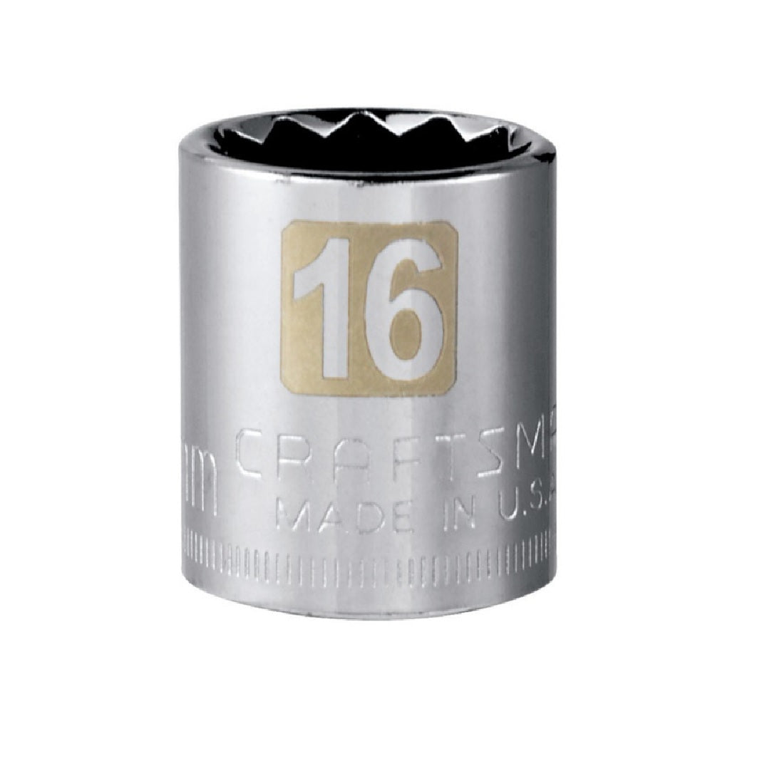 Craftsman CMMT44311 Metric Standard Socket, Alloy Steel