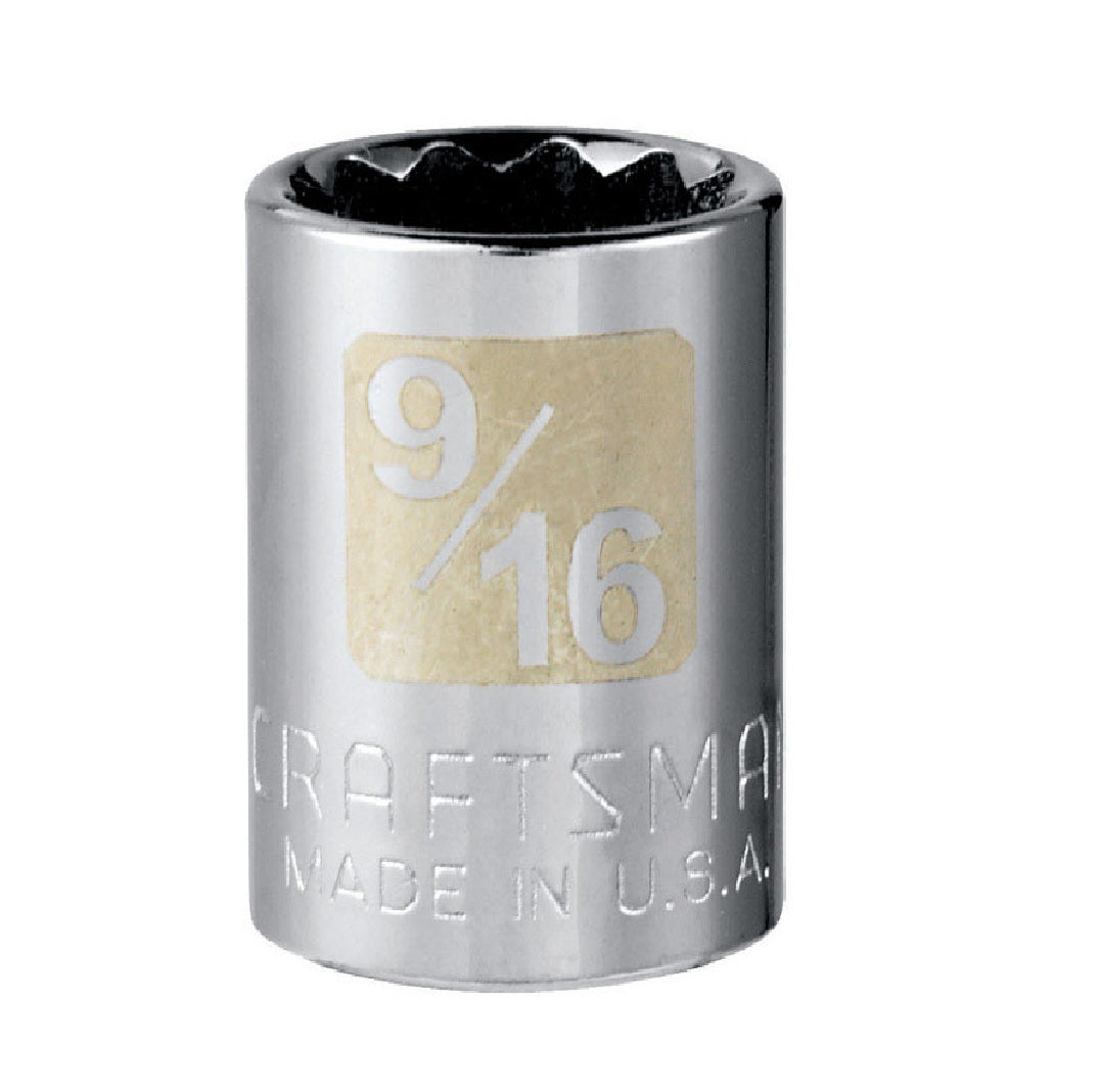 Craftsman CMMT44334 SAE Standard Socket, Alloy Steel