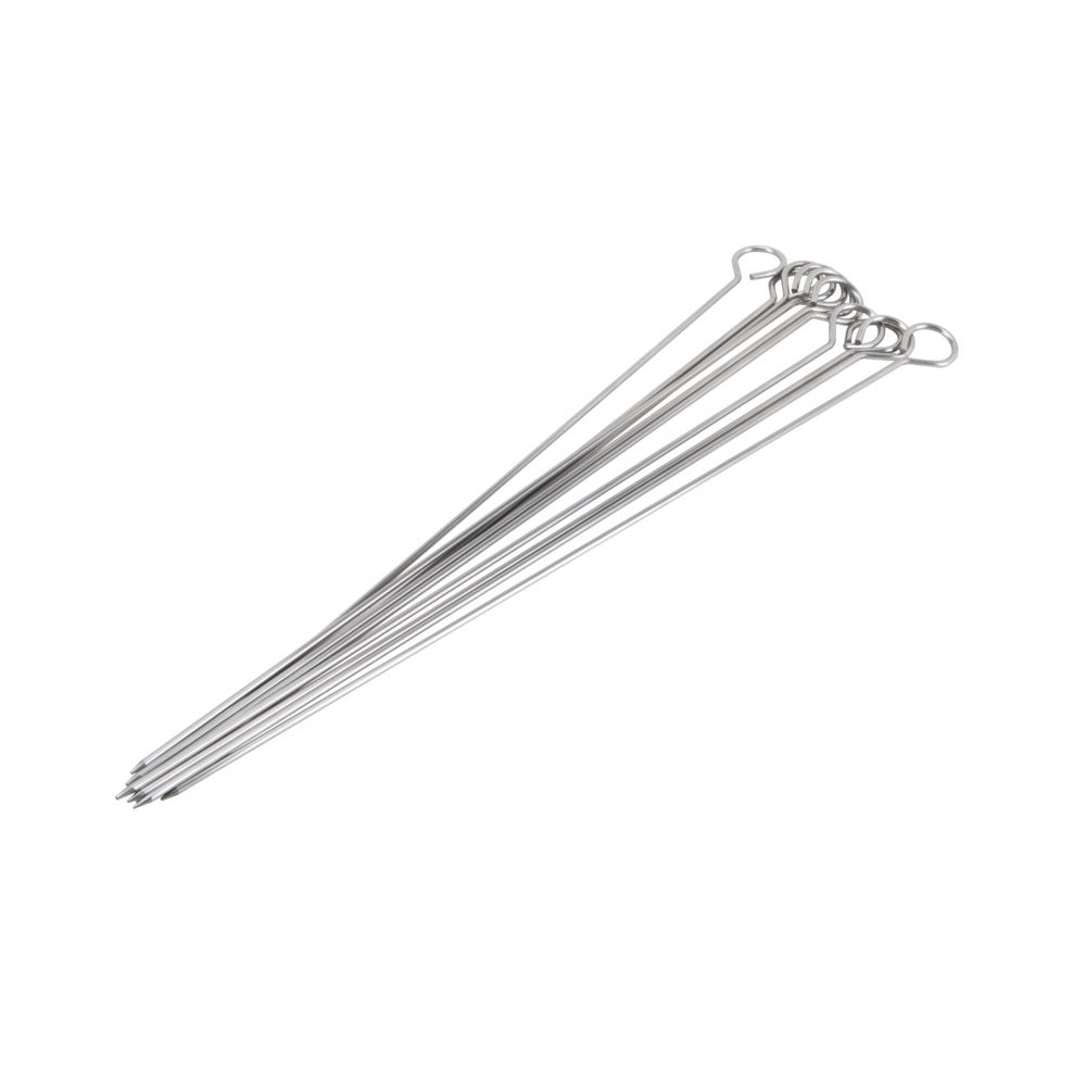 Omaha BBQ-37243B Stainless Steel Skewers, 15 inch, 10 Pieces
