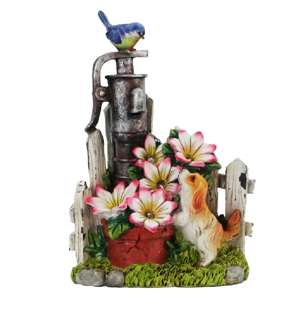 Alpine GDS168SLR-HH Dog Statuary, Polyresin, 12 Inch