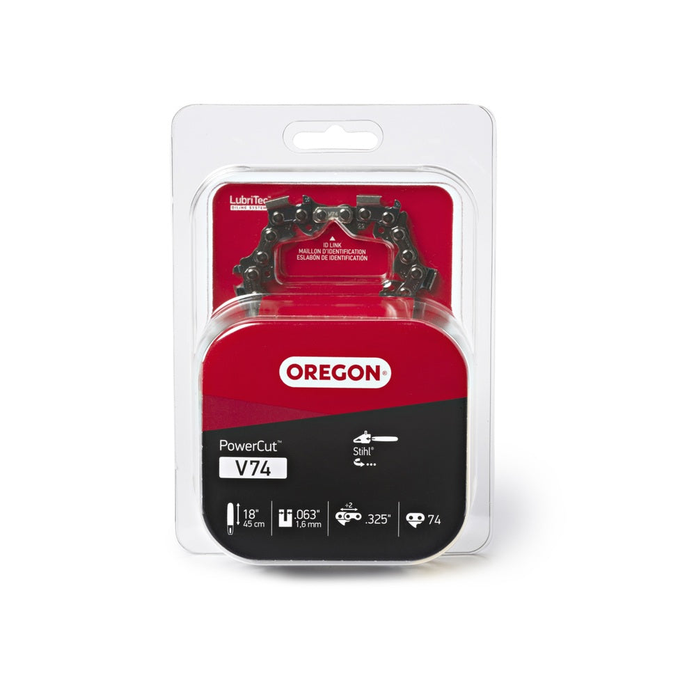 Oregon V74 74 Links Chainsaw Chain, 18 Inch