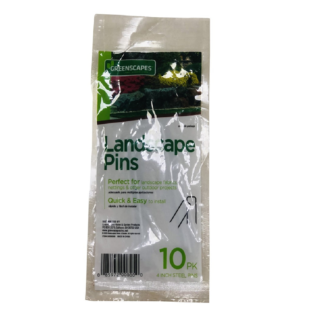 Greenscapes 85364 Landscape Fabric Pins, 10 pk
