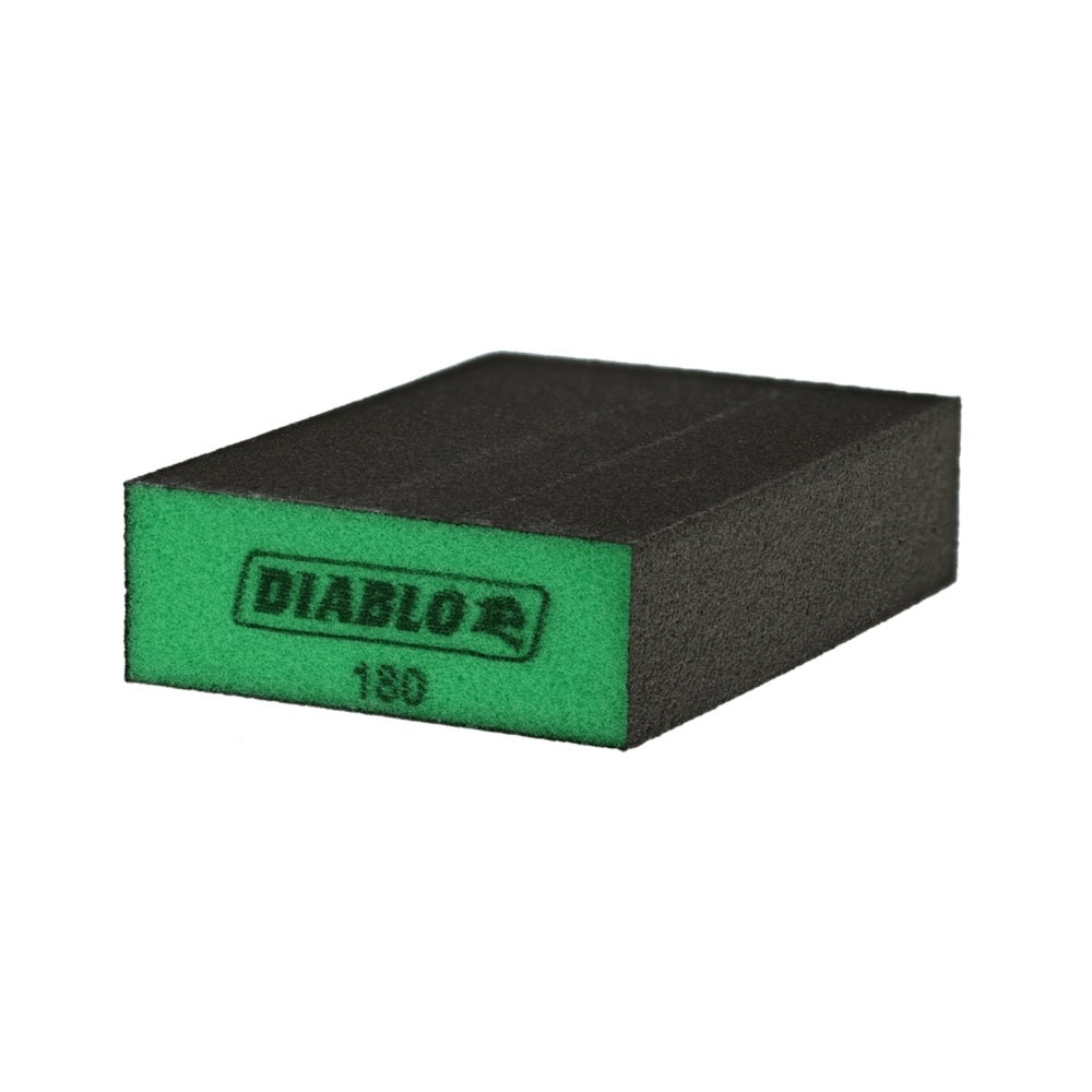 Diablo DFBLBLOSFN04G Flat Edge Sanding Sponge, 180 Grit, 5 Inch