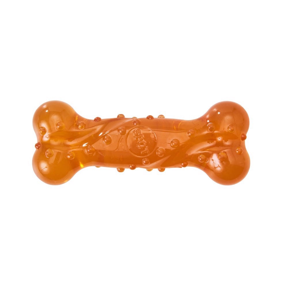Spot 54590 Bone Dog Toy, Orange
