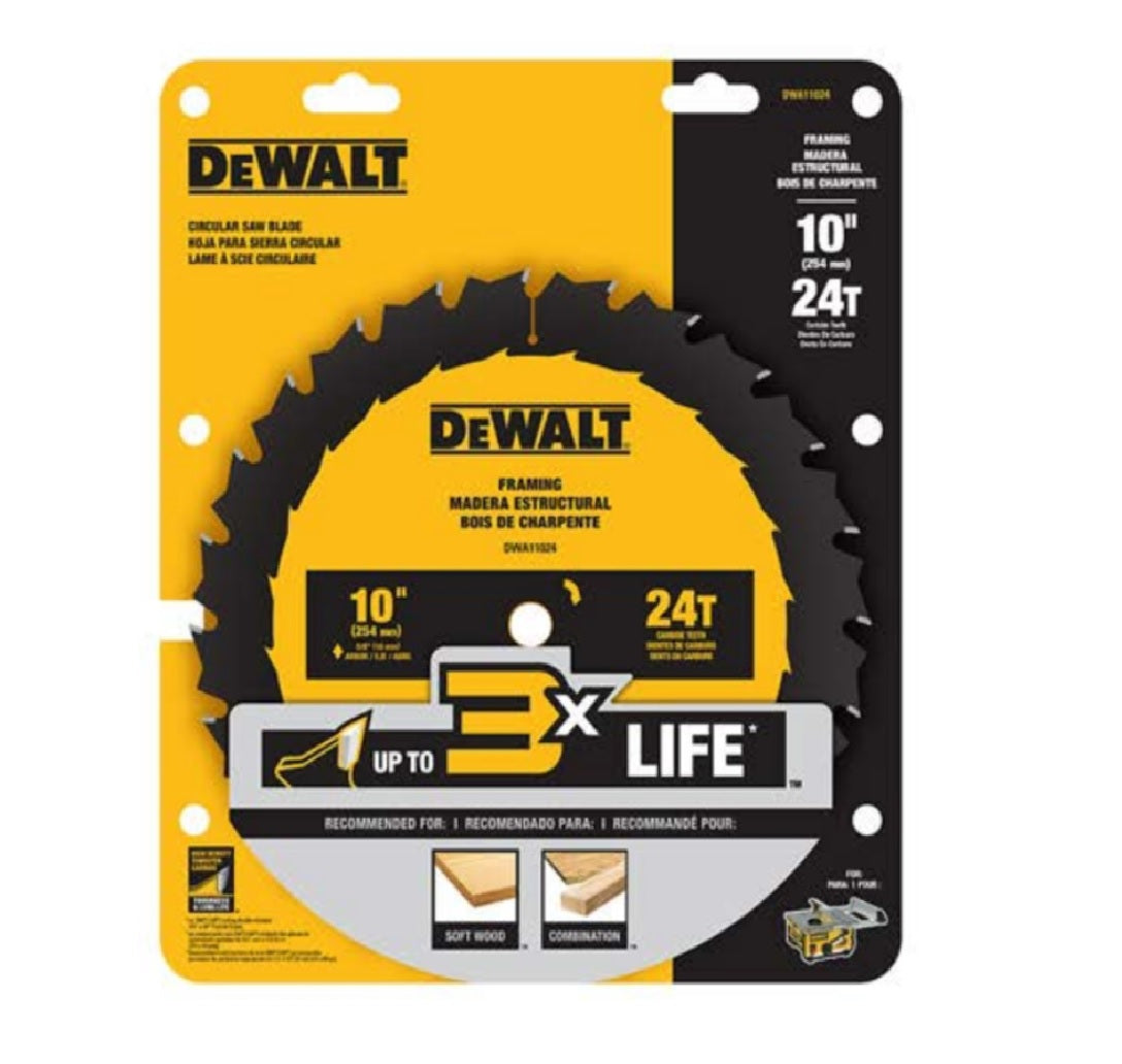 DeWalt DWA11024 Circular Saw Blade, 24 Teeth