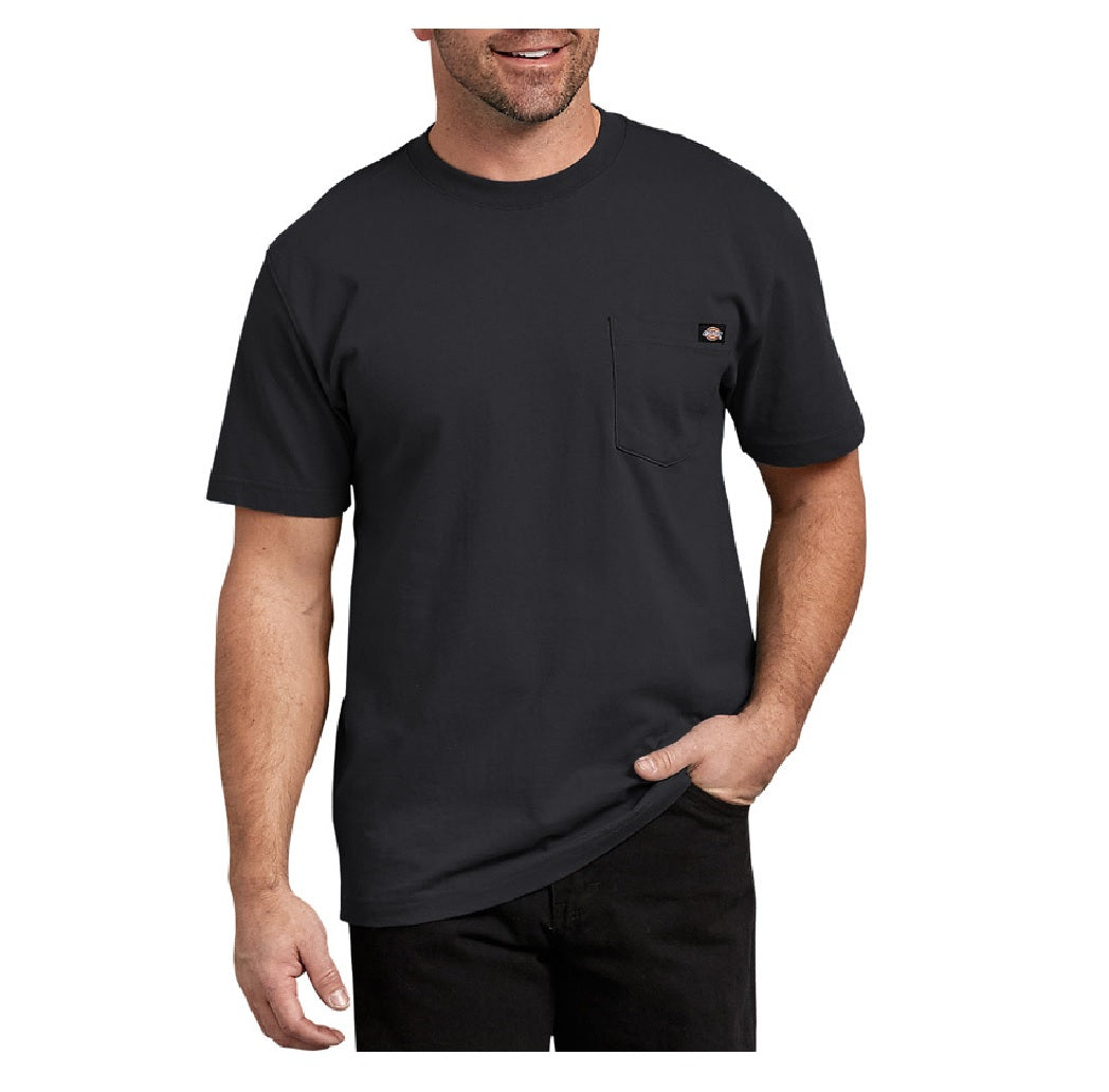 Dickies WS450BKXT Tee Shirt, XLT, Black