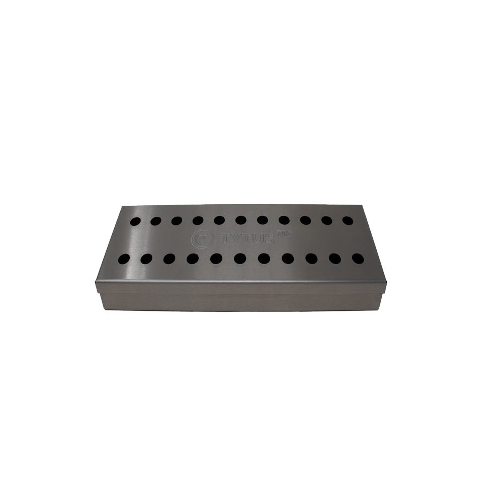 Tytus A10007 Smoker Box, Stainless Steel, Silver