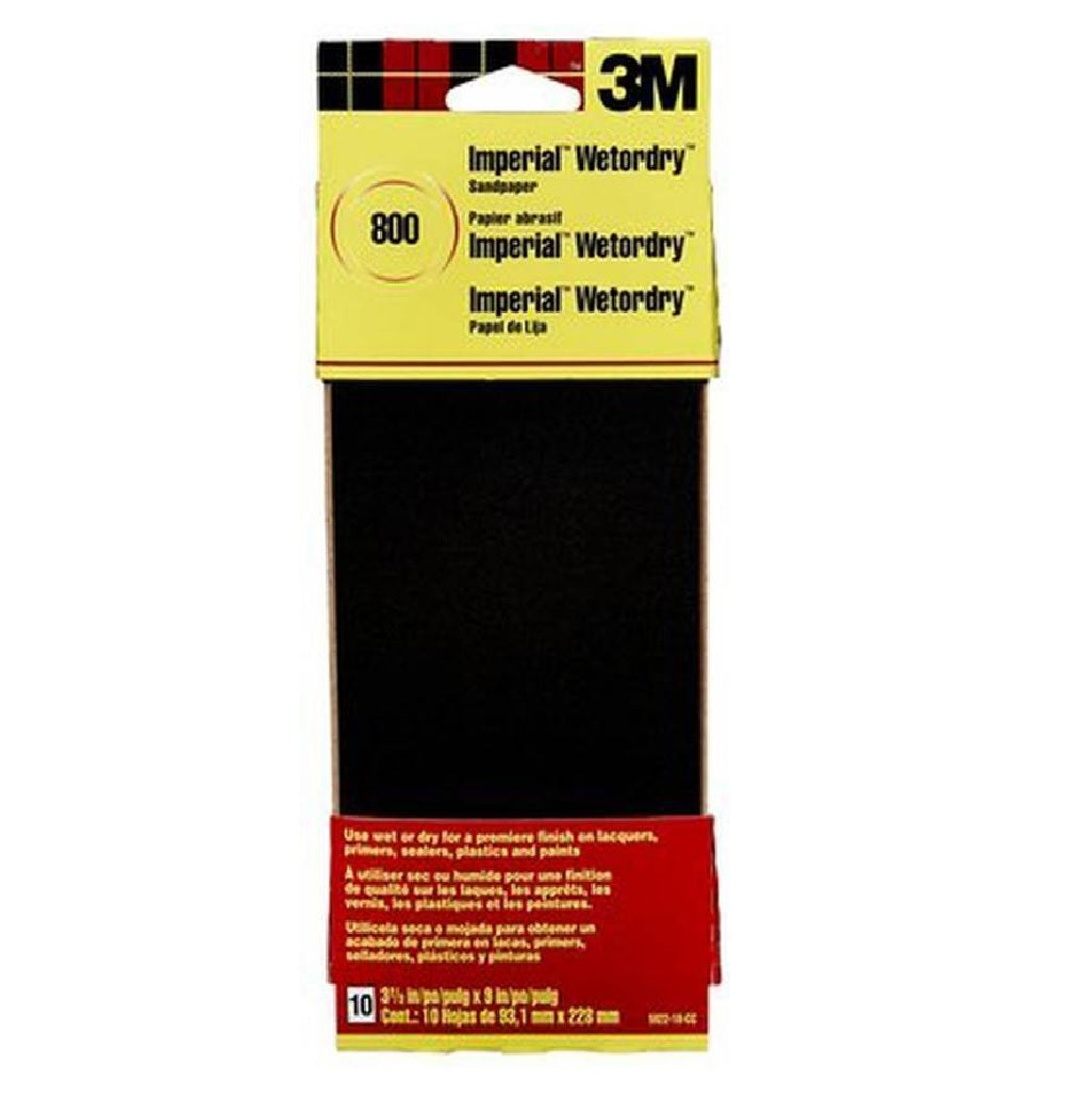 3M 5922-18-CC Sandpaper, Silicone Carbide, 800 Grit