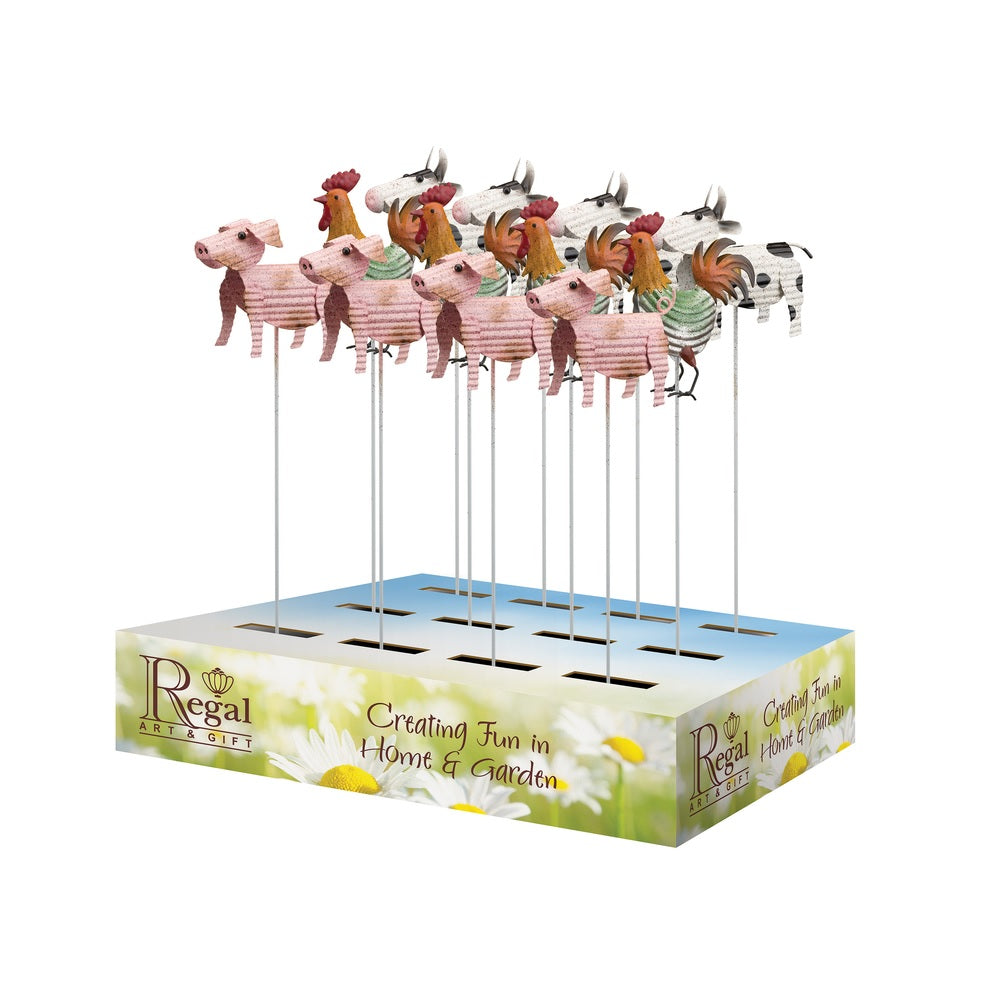 Regal Art & Gift 80250 Outdoor Garden Stake, 16 Inch, Assorted