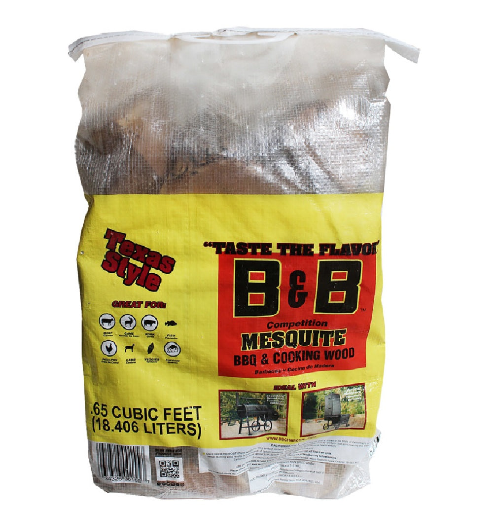 B&B Charcoal 00155 All Natural Mesquite Cooking Logs