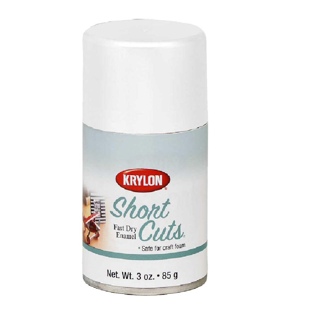 Krylon KSCS055 Short Cuts Flat Spray Paint, White