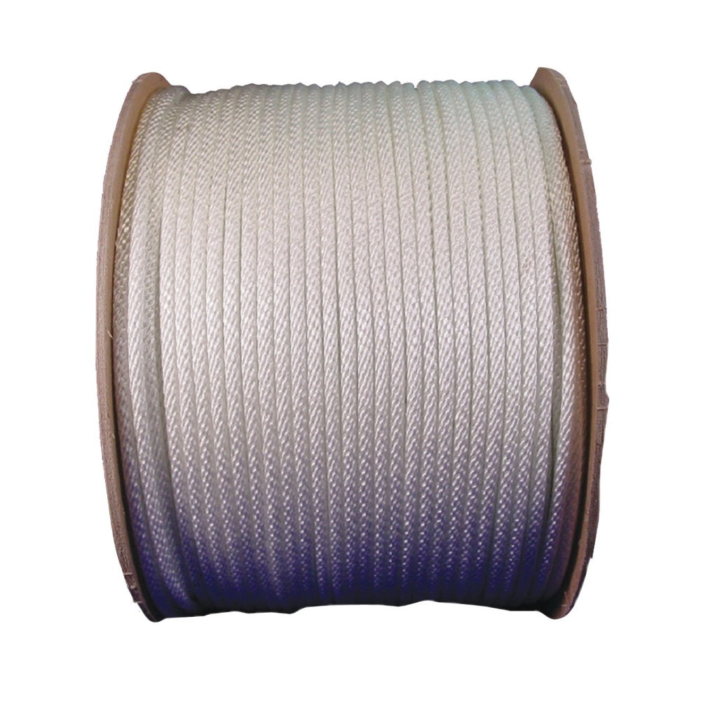 Wellington 5220645/10096 Spool Nylon Rope, White, 1000 Feet