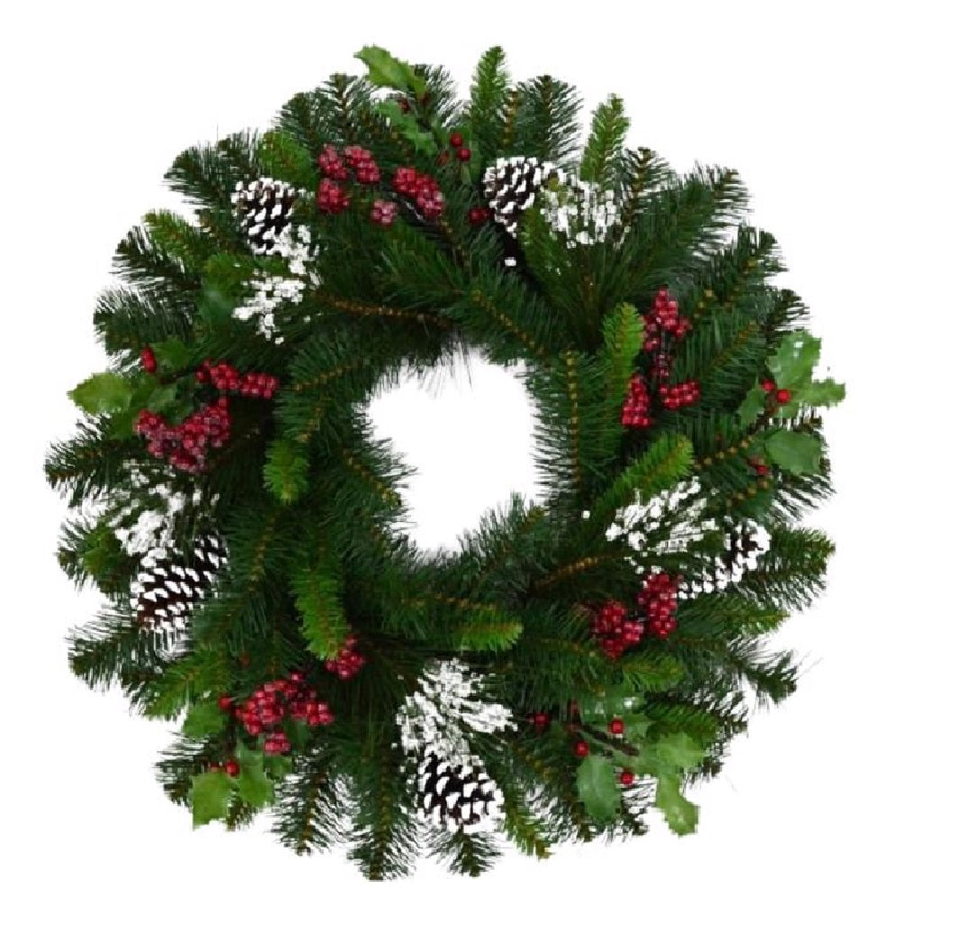 Celebrations IMPWR30BOWWA Home LED Prelit Decorated Wreath