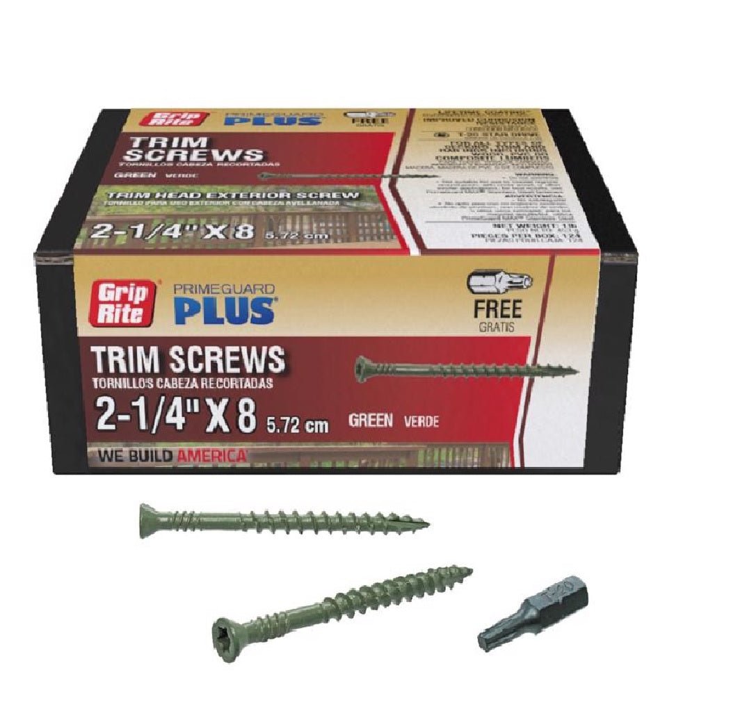 Grip-Rite L214STH1 PrimeGuard Plus Trim Head Deck Screws