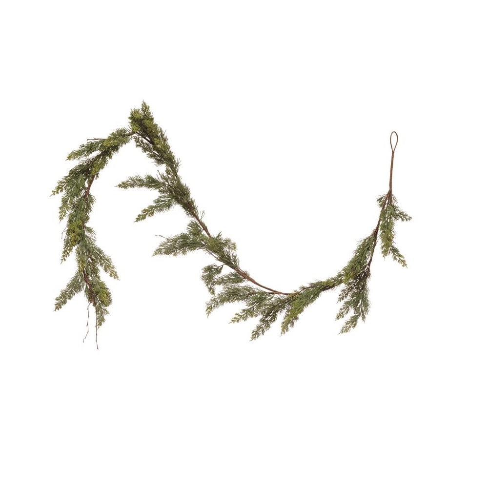 Creative Co-Op XM7881 Artificial Cedar Garland, 84 Feet