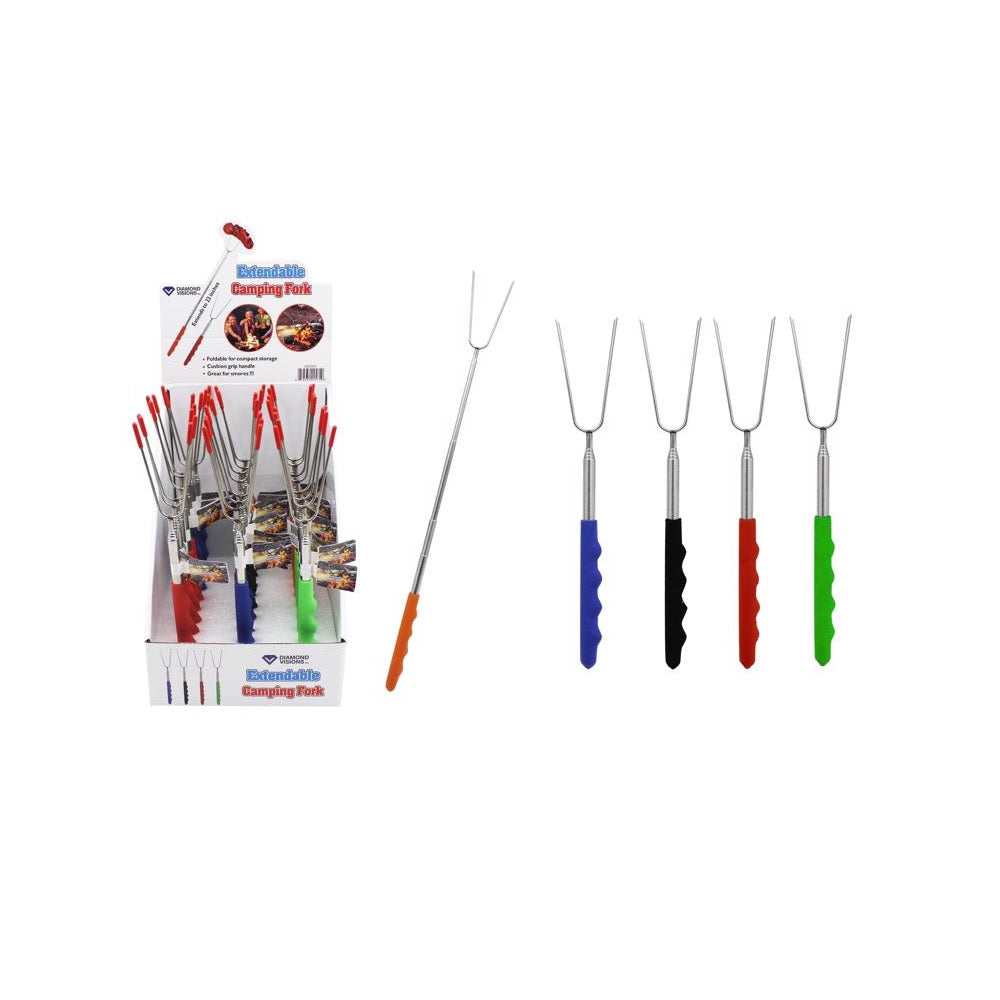 Diamond Visions 22-2222574 Extendable Camping Fork, Assorted