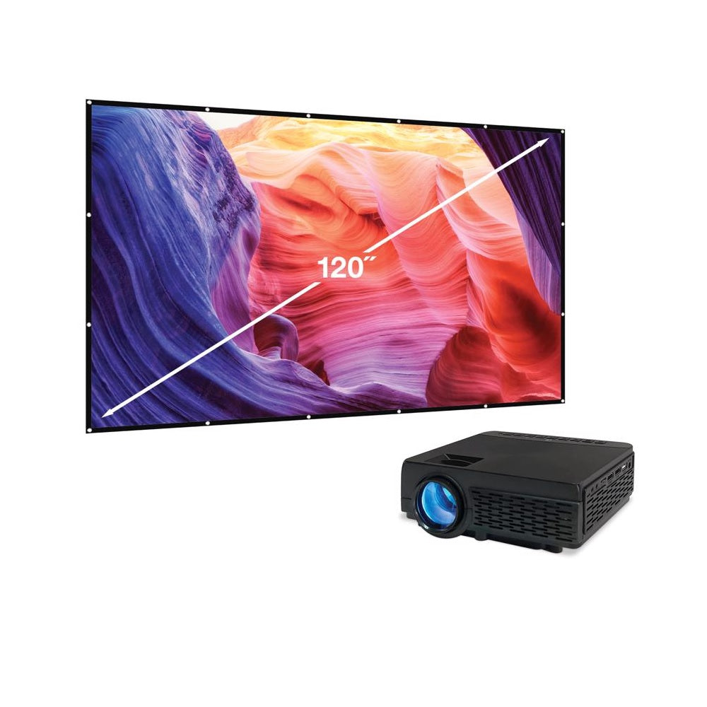GPX PJ300VP Bluetooth Mini Projector, Black