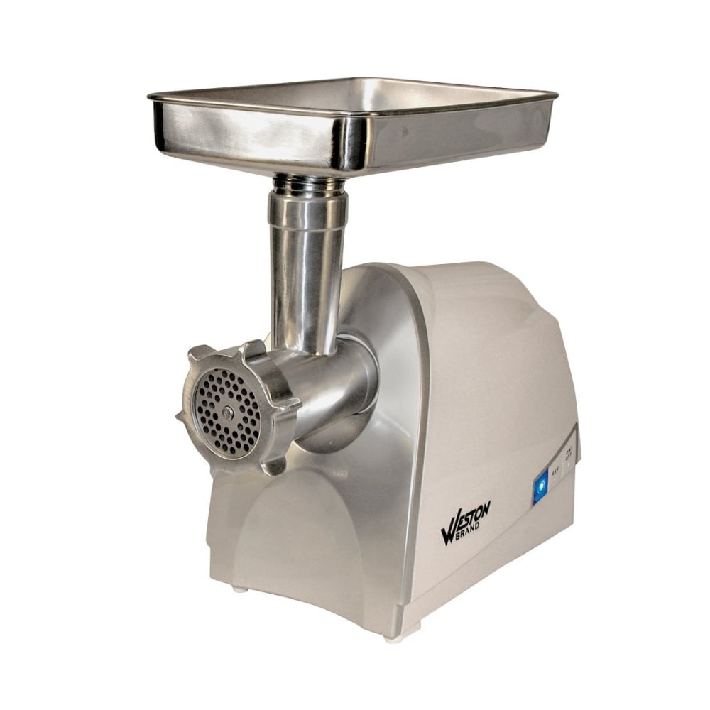 Weston 33-0231-W Electric Meat Grinder and Sausage Stuffer, Silver, 120 Volt