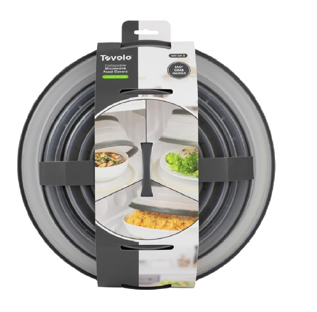 Tovolo 47006-200 Microwave Collapsible Food Cover, Plastic