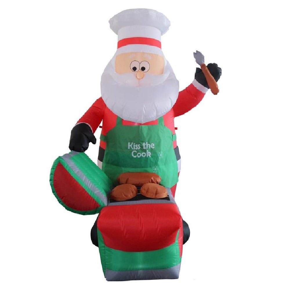 Celebrations MY-22SB640 Santa Barbequing Inflatable